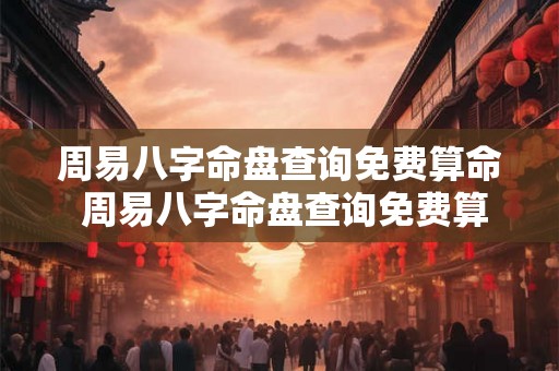 周易八字命盘查询免费算命 周易八字命盘查询免费算命详解 周易八字命盘查询免费算命 周易八字命盘查询免费算命详解