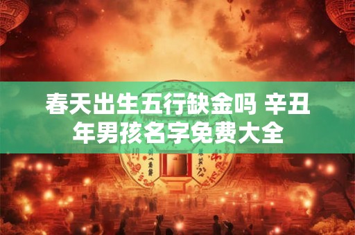 春天出生五行缺金吗 辛丑年男孩名字免费大全