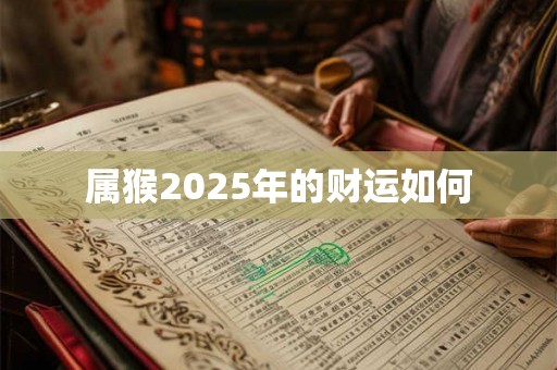 属猴2025年的财运如何 属猴2025年的财运如何