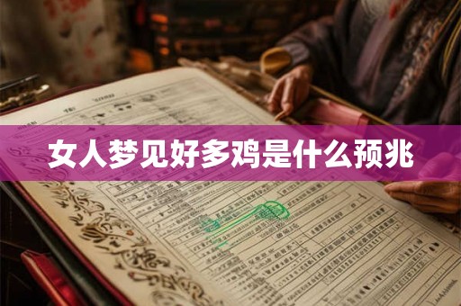 女人梦见好多鸡是什么预兆 女人梦见好多鸡是什么预兆