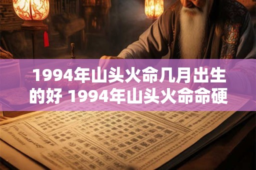 1994年山头火命几月出生的好 1994年山头火命命硬是真的吗 1994年山头火命几月出生的好 1994年山头火命命硬是真的吗