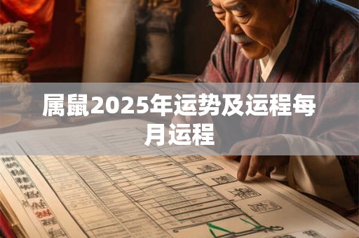 属鼠2025年运势及运程每月运程 属鼠2025年运势及运程每月运程