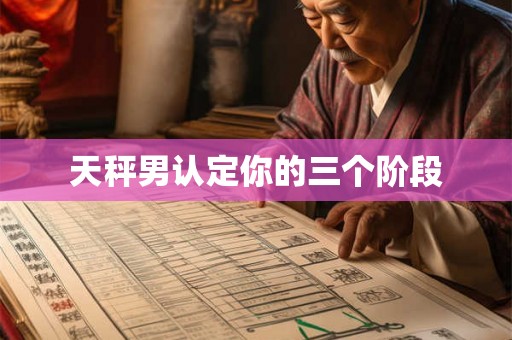 天秤男认定你的三个阶段