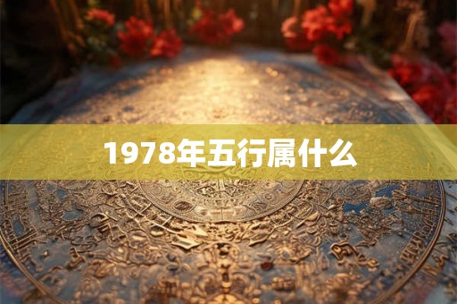 1978年五行属什么 1978年五行属什么