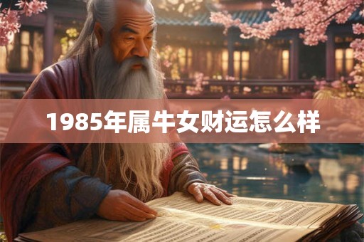 1985年属牛女财运怎么样 1985年属牛女财运怎么样