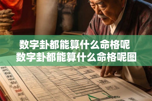 数字卦都能算什么命格呢 数字卦都能算什么命格呢图片
