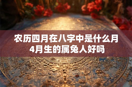 农历四月在八字中是什么月 4月生的属兔人好吗 农历四月在八字中是什么月 4月生的属兔人好吗