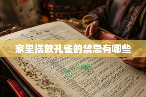 家里摆放孔雀的禁忌有哪些