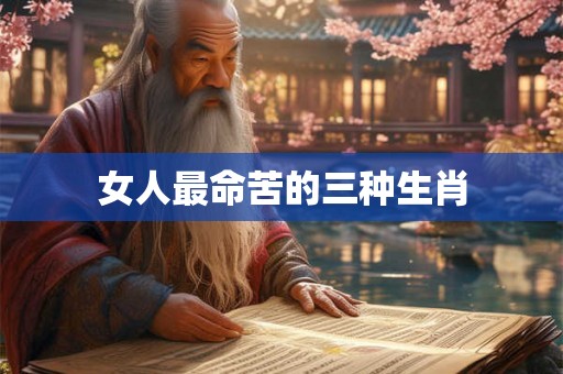 女人最命苦的三种生肖