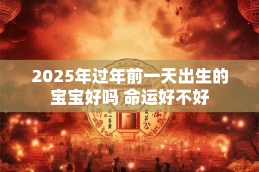 2025年过年前一天出生的宝宝好吗 命运好不好