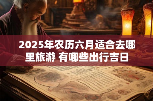 2025年农历六月适合去哪里旅游 有哪些出行吉日 2025年农历六月适合去哪里旅游 有哪些出行吉日