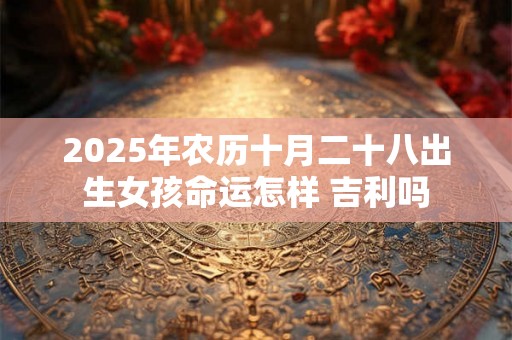 2025年农历十月二十八出生女孩命运怎样 吉利吗 2025年农历十月二十八出生女孩命运怎样 吉利吗