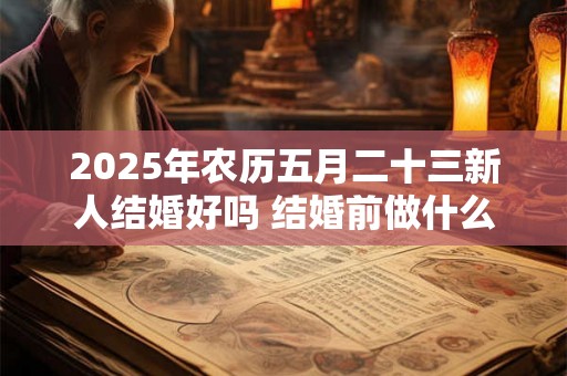 2025年农历五月二十三新人结婚好吗 结婚前做什么准备