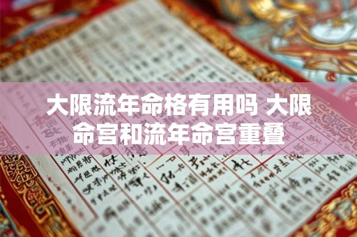 大限流年命格有用吗 大限命宫和流年命宫重叠
