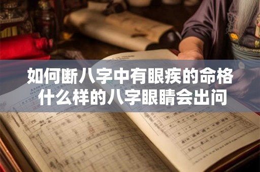 如何断八字中有眼疾的命格 什么样的八字眼睛会出问题 如何断八字中有眼疾的命格 什么样的八字眼睛会出问题