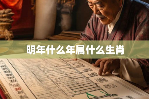 明年什么年属什么生肖