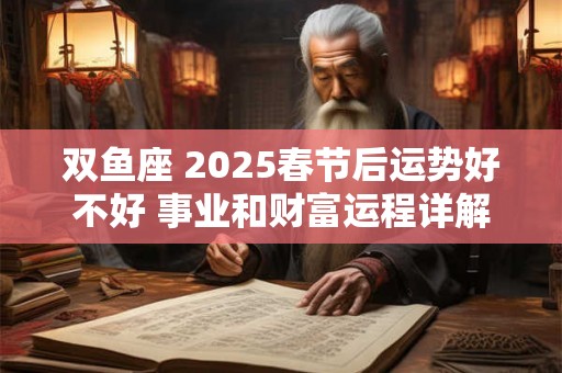双鱼座 2025春节后运势好不好 事业和财富运程详解