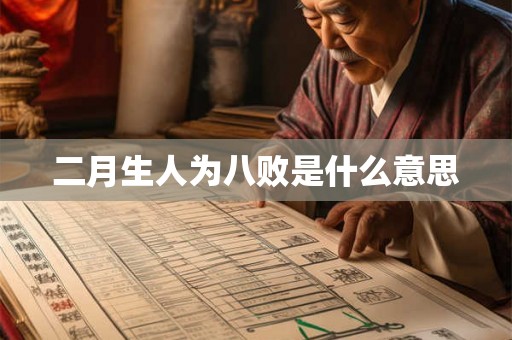 二月生人为八败是什么意思 二月生人为八败是什么意思