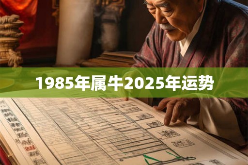 1985年属牛2025年运势 1985年属牛2025年运势