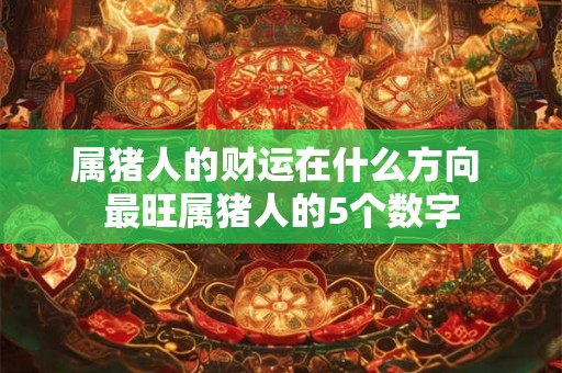 属猪人的财运在什么方向 最旺属猪人的5个数字 属猪人的财运在什么方向 最旺属猪人的5个数字
