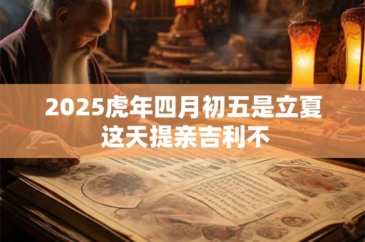 2025虎年四月初五是立夏 这天提亲吉利不 2025虎年四月初五是立夏 这天提亲吉利不