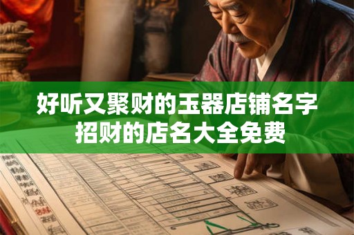 好听又聚财的玉器店铺名字 招财的店名大全免费 好听又聚财的玉器店铺名字 招财的店名大全免费
