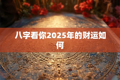 八字看你2025年的财运如何 八字看你2025年的财运如何