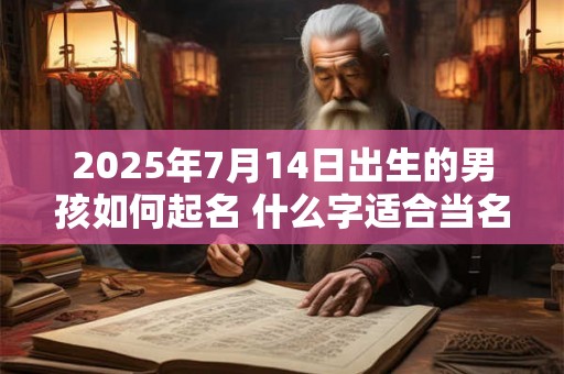 2025年7月14日出生的男孩如何起名 什么字适合当名字 2025年7月14日出生的男孩如何起名 什么字适合当名字