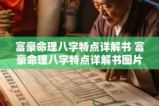 富豪命理八字特点详解书 富豪命理八字特点详解书图片 富豪命理八字特点详解书 富豪命理八字特点详解书图片
