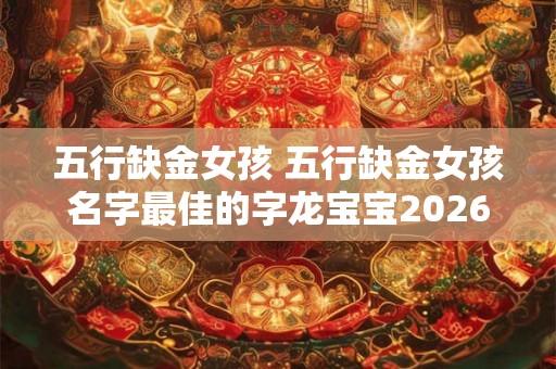 五行缺金女孩 五行缺金女孩名字最佳的字龙宝宝2026早上7点 五行缺金女孩 五行缺金女孩名字最佳的字龙宝宝2026早上7点