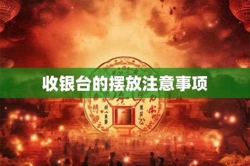 收银台的摆放注意事项
