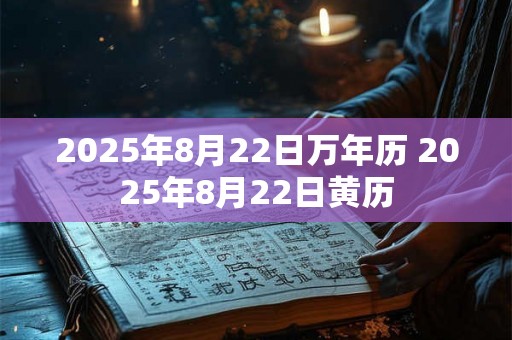 2025年8月22日万年历 2025年8月22日黄历 2025年8月22日万年历 2025年8月22日黄历