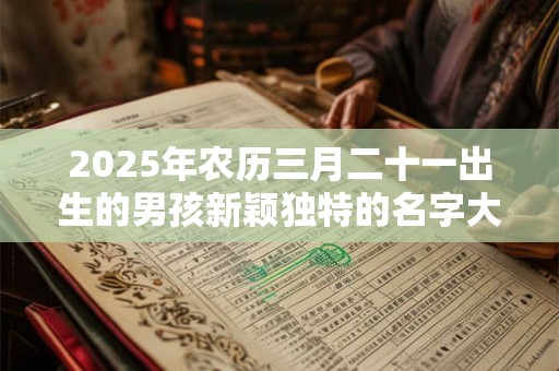 2025年农历三月二十一出生的男孩新颖独特的名字大全 2025年农历三月二十一出生的男孩新颖独特的名字大全