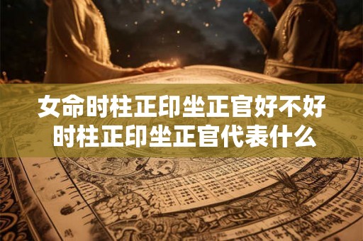 女命时柱正印坐正官好不好 时柱正印坐正官代表什么意思