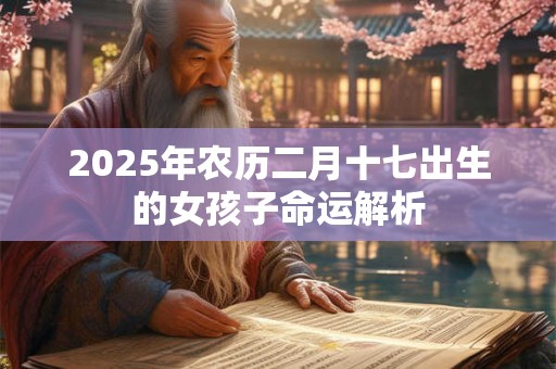 2025年农历二月十七出生的女孩子命运解析 2025年农历二月十七出生的女孩子命运解析