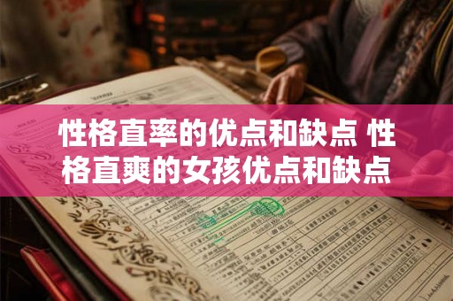 性格直率的优点和缺点 性格直爽的女孩优点和缺点