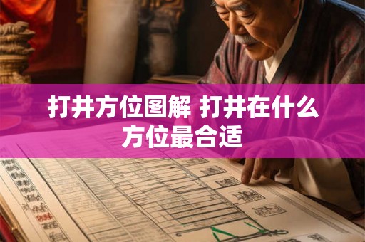 打井方位图解 打井在什么方位最合适 打井方位图解 打井在什么方位最合适