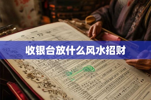 收银台放什么风水招财 收银台放什么风水招财