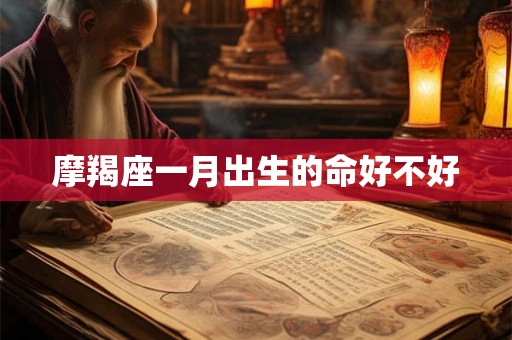 摩羯座一月出生的命好不好