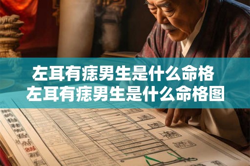 左耳有痣男生是什么命格 左耳有痣男生是什么命格图解 左耳有痣男生是什么命格 左耳有痣男生是什么命格图解