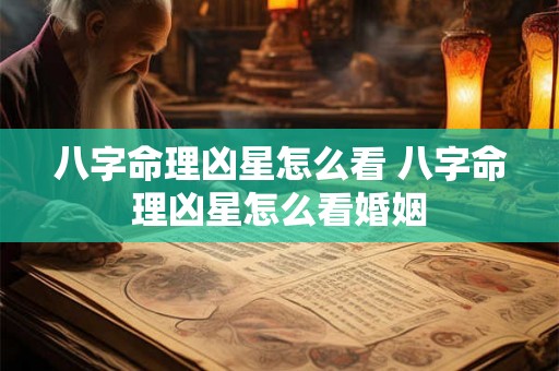 八字命理凶星怎么看 八字命理凶星怎么看婚姻 八字命理凶星怎么看 八字命理凶星怎么看婚姻
