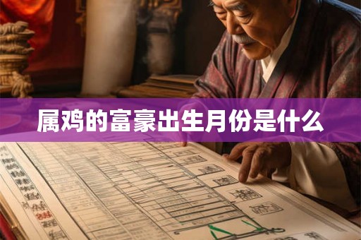 属鸡的富豪出生月份是什么 属鸡的富豪出生月份是什么