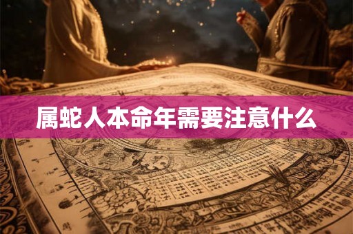 属蛇人本命年需要注意什么 属蛇人本命年需要注意什么
