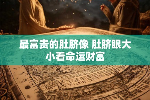 最富贵的肚脐像 肚脐眼大小看命运财富
