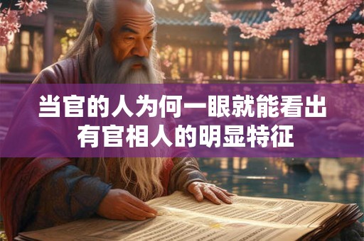 当官的人为何一眼就能看出 有官相人的明显特征 当官的人为何一眼就能看出 有官相人的明显特征