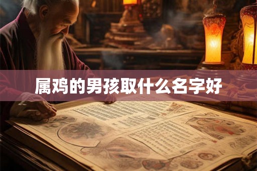 属鸡的男孩取什么名字好