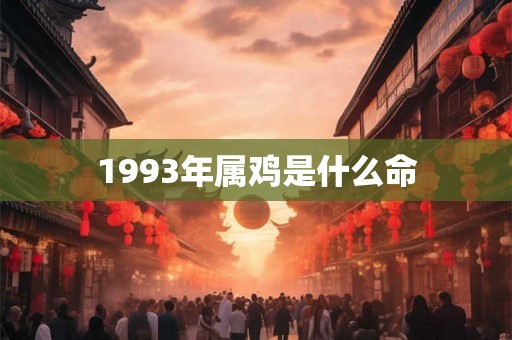 1993年属鸡是什么命 1993年属鸡是什么命