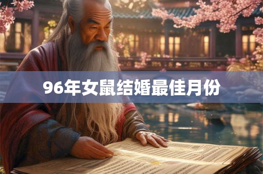 96年女鼠结婚最佳月份 96年女鼠结婚最佳月份
