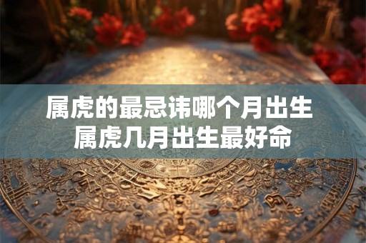 属虎的最忌讳哪个月出生 属虎几月出生最好命