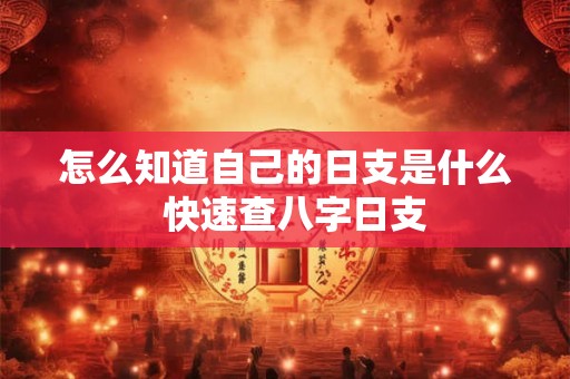 怎么知道自己的日支是什么 快速查八字日支 怎么知道自己的日支是什么 快速查八字日支
